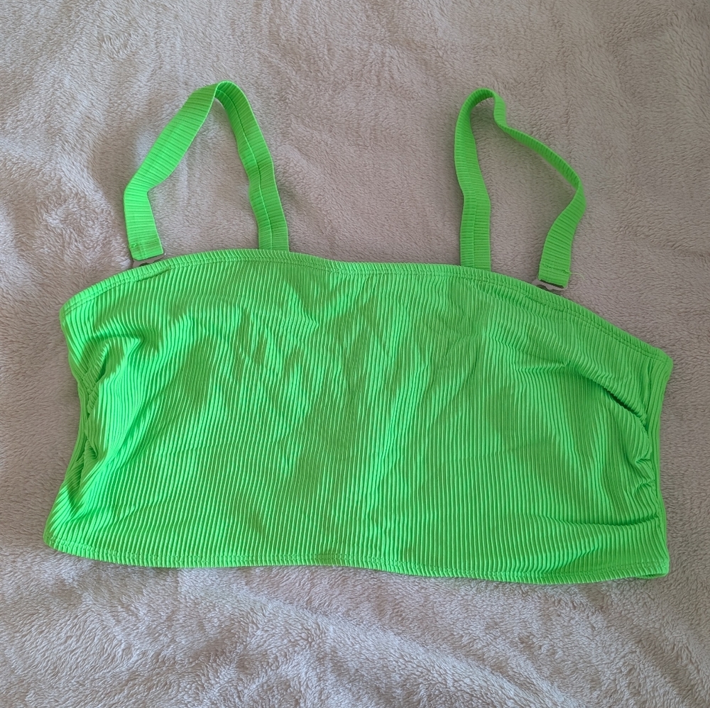Neon Green Ribbed Bikini Set - Picture 2 of 5